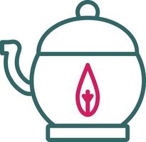 Teapot Line Two Color vector