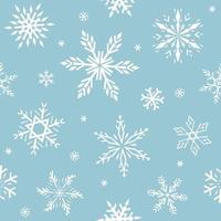 Seamless vector pattern with snowflakes. For fabrics, wrapping paper, wallpapers.