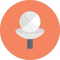 ilustración de vector de pelota de golf en un fondo. símbolos de calidad premium. iconos vectoriales para concepto y diseño gráfico.