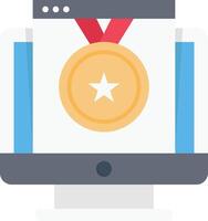 online medal vector illustration on a background.Premium quality symbols.vector icons for concept and graphic design.