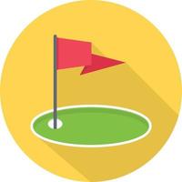 golf flag vector illustration on a background.Premium quality symbols.vector icons for concept and graphic design.