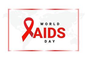 World aids day background celebrated on december 1st. vector