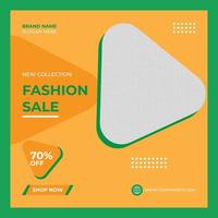 New collection fashion sale and social media post banner vector
