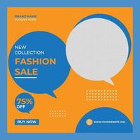 New collection fashion sale and social media post banner vector