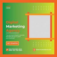 Digital marketing and social media post banner vector