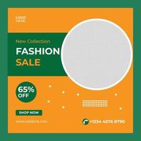 New collection fashion sale and social media post banner vector