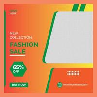 New collection fashion sale and social media post banner vector