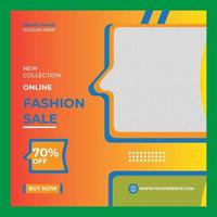 New collection fashion sale and social media post banner vector