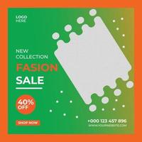 New collection fashion sale and social media post banner vector