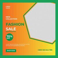 New collection fashion sale and social media post banner vector