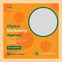 Digital marketing and social media post banner vector