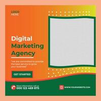 Digital marketing and social media post banner vector