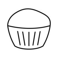 icono de vector de muffin de chocolate