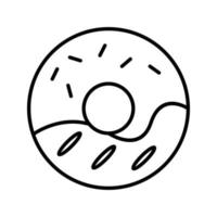 Cream Doughnut Vector Icon