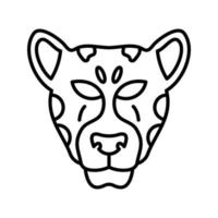 icono de vector de leopardo