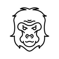 Gorilla Vector Icon