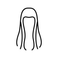 icono de vector de cabello