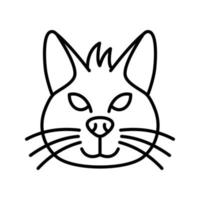 icono de vector de gato