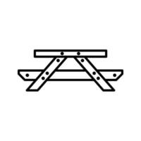 Picnic of Table Vector Icon