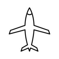 icono de vector de avión