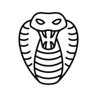 icono de vector de serpiente