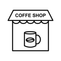 icono de vector de cafetería