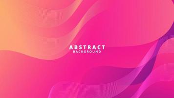 Abstract Pink Fluid Wave Background vector