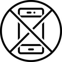 line icon for avoid vector