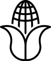 line icon for corn vector