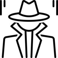 line icon for investigator vector