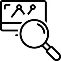 line icon for research vector