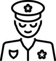 line icon for cop vector
