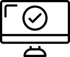 line icon for correct vector