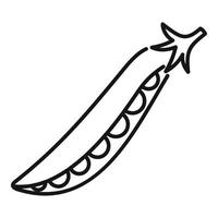 Peas seed icon, outline style vector