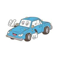 New Blue Car Illustration vector