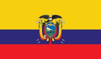 imagen de la bandera de ecuador vector