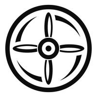 Drone propeller icon, simple style vector