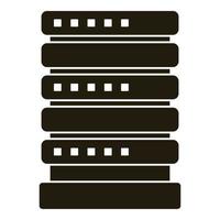 Smart house server icon, simple style vector