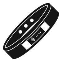 Nfc bracelet icon, simple style vector