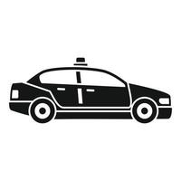 icono de coche patrulla de la policía, estilo simple vector