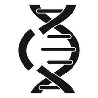 Noninteger dna icon, simple style vector