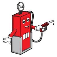 Oil Gas Cartoon vector