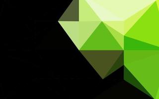 Light Green vector shining hexagonal template.