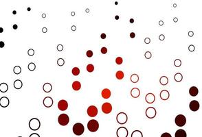 Light Red vector backdrop with dots.