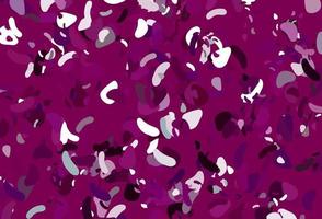 Fondo de vector violeta claro con formas abstractas.