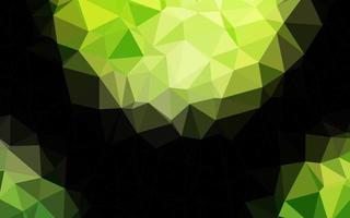 Light Green vector triangle mosaic cover.