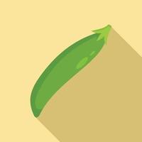 Fresh peas icon, flat style vector