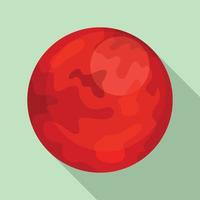 Mars planet icon, flat style vector
