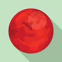 Mars planet icon, flat style vector