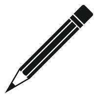 Construction pencil icon, simple style vector